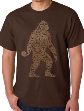 Native Northwest Bigfoot Graphic Crew Neck Shirt XL